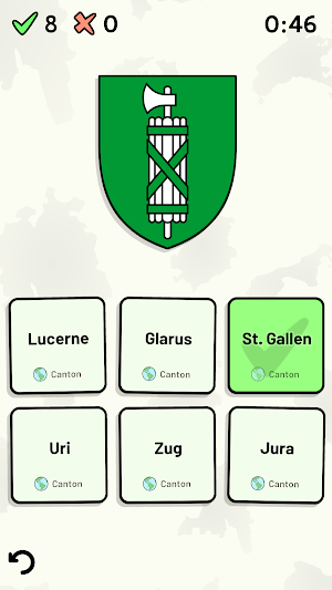 Swiss Cantons Quiz Screenshot 1
