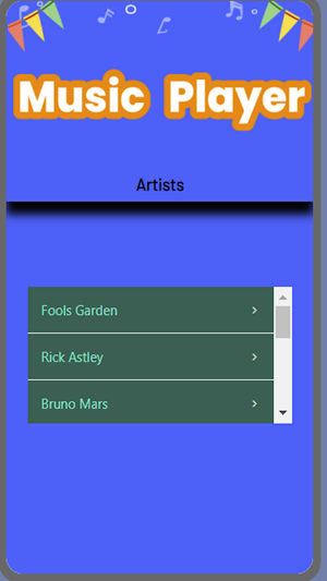 Music Player by Joshua Eliezer Screenshot 3