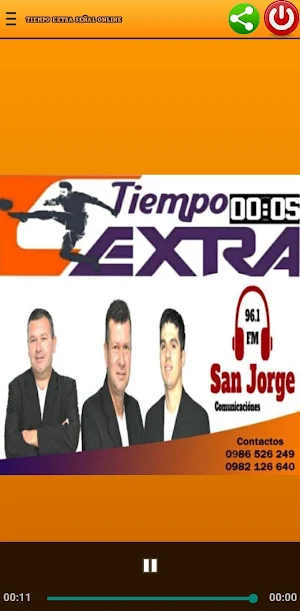 Tiempo Extra Radio Online Screenshot 2