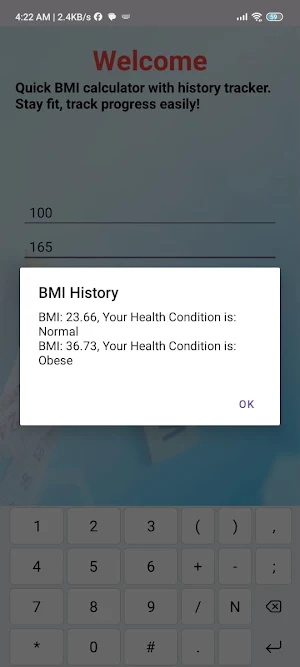 Now BMI Calcul Screenshot 2