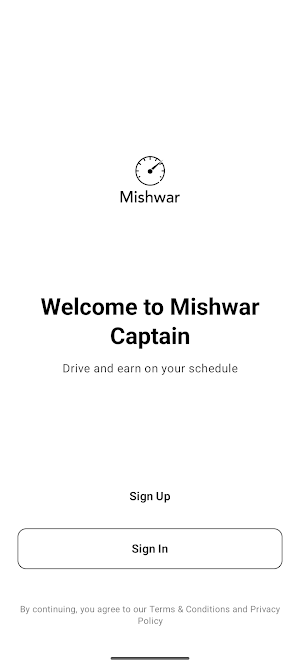 Mishwar Driver Screenshot 1