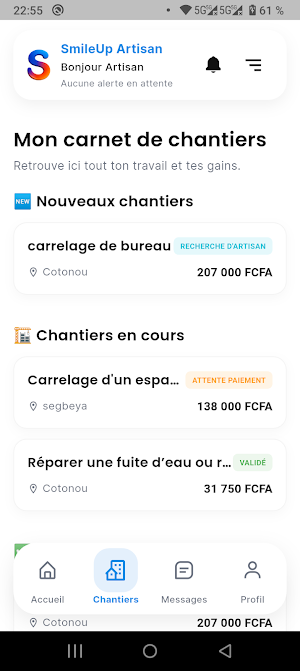 SmileUp Artisan: Chantiers Screenshot 1