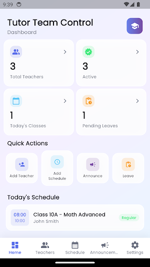Tutor Team Control Screenshot 0