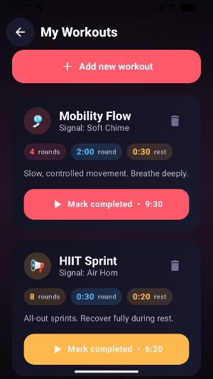 GymTimer Screenshot 1