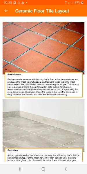 Ceramic Floor Tile Layout Screenshot 2