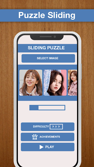 Slide Puzzle Kim So-hyun Game Screenshot 1