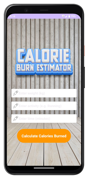Calorie Burn Estimator Screenshot 0
