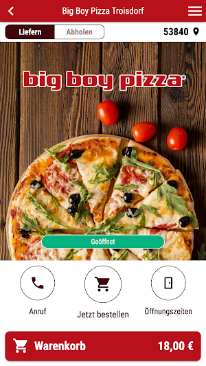 Big Boy Pizza Troisdorf Screenshot 0
