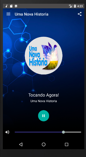 Web Rádio Uma Nova História Screenshot 2