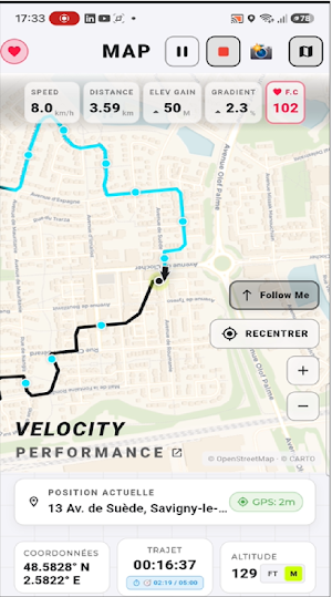 VeloTrack – GPS Bike Tracker Screenshot 0