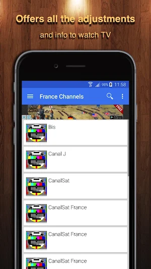 TV France Channel Data Screenshot 0