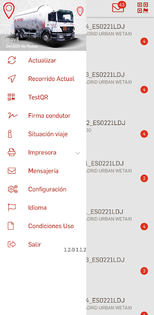 GLP Cepsa Track&Trace Screenshot 2