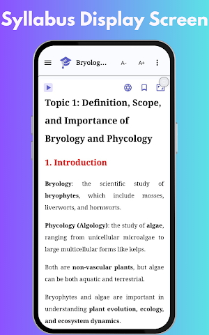 Bryology and Phycology Notes Screenshot 3
