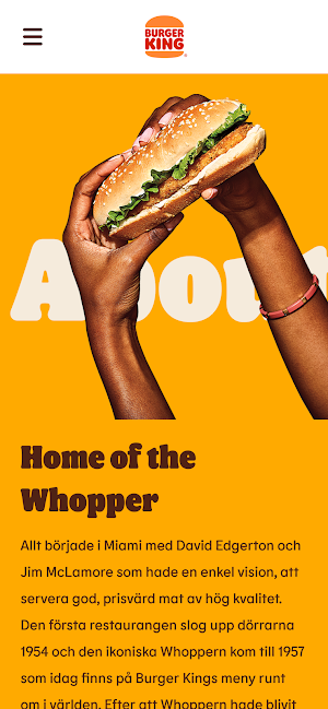 Burger King Sverige Screenshot 1