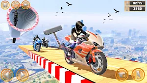 Mega Ramp Impossible Tracks Stunt Bike Rider Games Screenshot 1