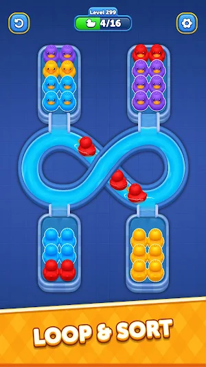 Quack Sort: Loop Puzzle Screenshot 1
