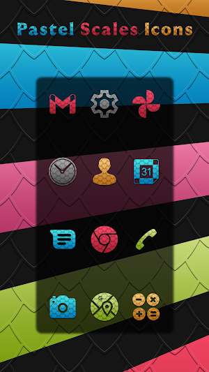 Pastel Scales Icons Screenshot 0