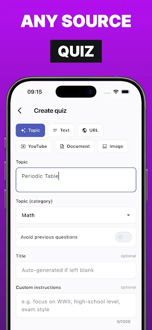 Quiz & Flashcard Maker QuizSis Screenshot 1