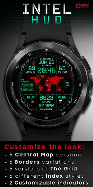 INTEL HUD animated watch face Screenshot 2