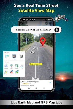 Live Earth Map & GPS Map Live Screenshot 1