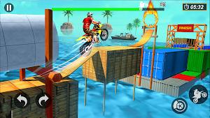 3D Bike Stunt Bike Games 2022 Screenshot 0