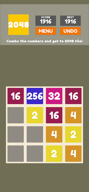 Classic Puzzle 2048 Screenshot 2