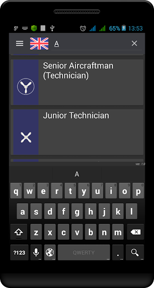 British military ranks Screenshot 3