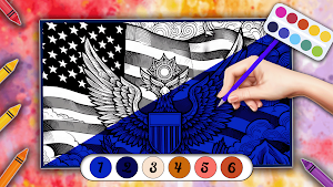 Flag Coloring: Color By Number Screenshot 0