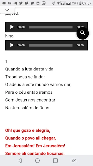 HARPA CRISTÃ E CORINHOS Screenshot 3