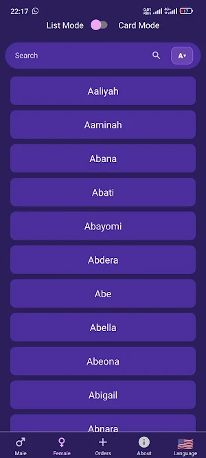 Dictionary of Names Screenshot 3