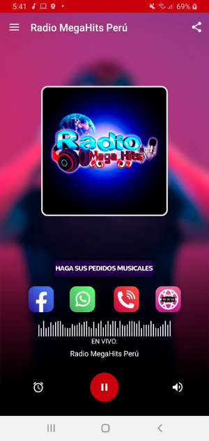 Radio MegaHits Perú Screenshot 1