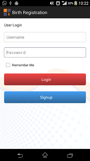 Birth Registration TBL Screenshot 0