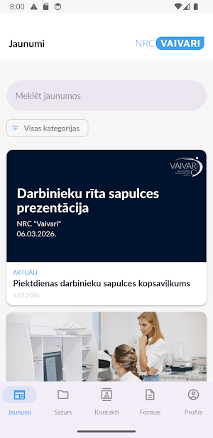 NRC Vaivari Intranets Screenshot 3