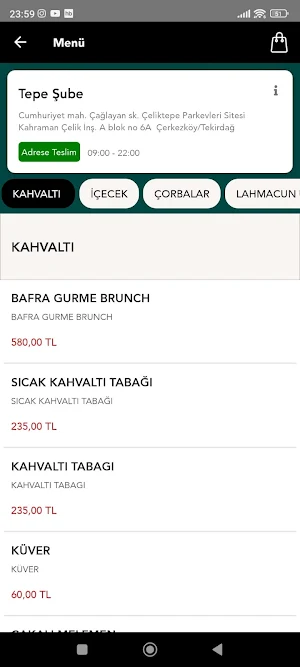 Bafra Gurme Screenshot 0