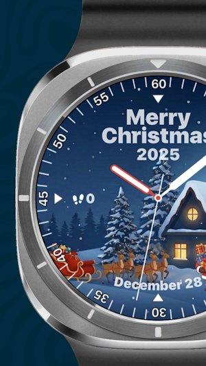 Christmas Glow Watch Face Screenshot 1