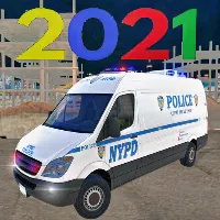 US 911 Police Van Car Driving : Police Games 2022