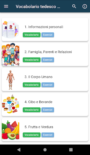 Vocabolario tedesco parte 1 Screenshot 0