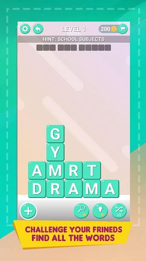 Word Smash - Word Puzzle Stack Crush Game Offline Screenshot 1