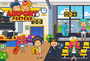 My Pretend Airport - Kids Travel Town Games Screenshot 1