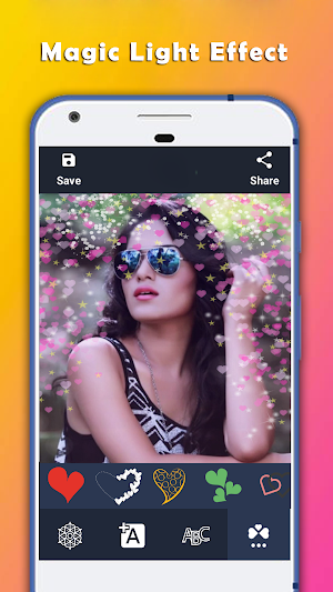 Magic Light Effects - Glitter Photos Maker Screenshot 2