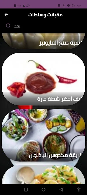 مقبلات وسلطات Screenshot 1