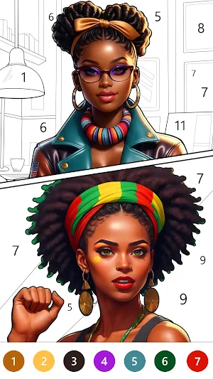 Ebony Story Color By Number Screenshot 3
