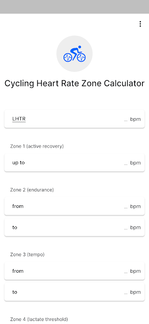 Cycling Heart Rate Zone Screenshot 0