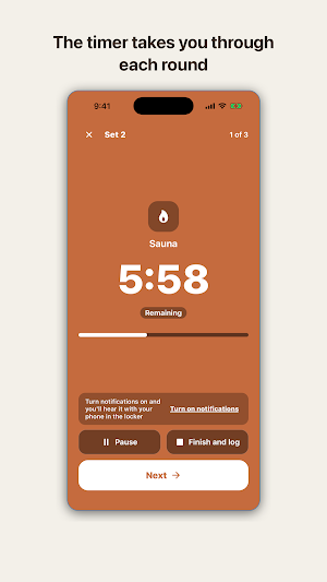 SteamLog: Sauna & Cold Plunge Screenshot 1