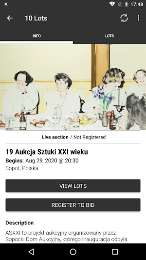 Sopocki Dom Aukcyjny Screenshot 1