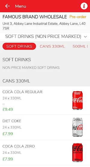 Famous Brand Wholesale Screenshot 1