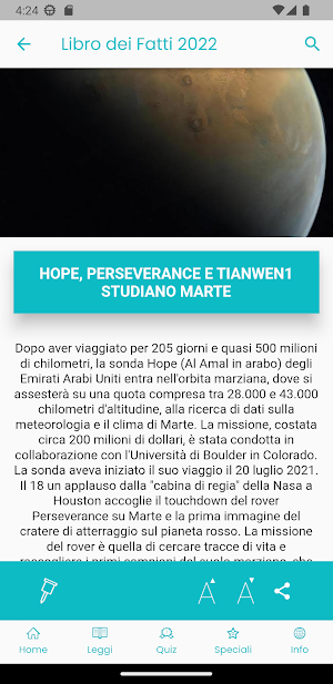Libro dei Fatti 2022 Screenshot 2