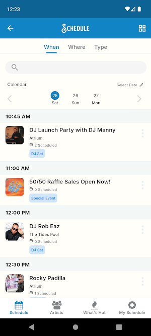 Concert Cruise Events Screenshot 3