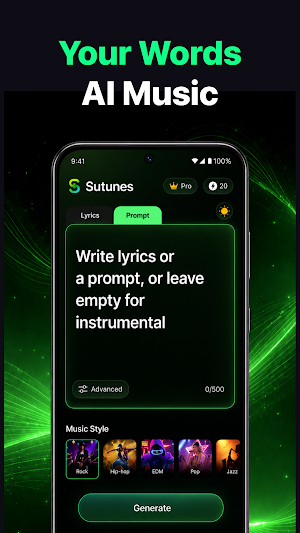 Sutunes: AI Music & Song Maker Screenshot 1