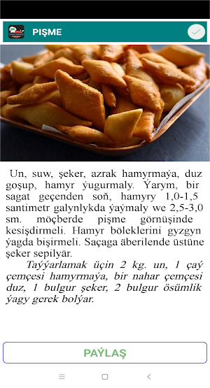 Türkmen Milli Tagamlary Screenshot 2